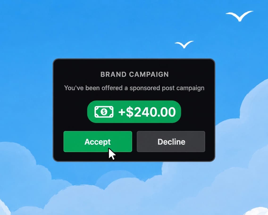 Reviewing and approving incoming Facebook group brand sponsorship pitches and campaign copy